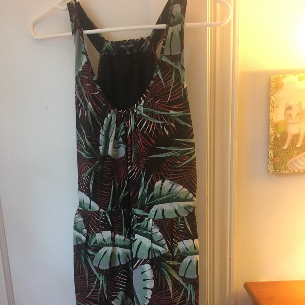 Madewell dress in tropical print